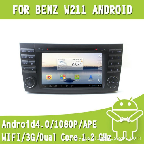Special Car DVD for Mercedes-Benz W211 with Android4.0 GPS Navigation (EW821)